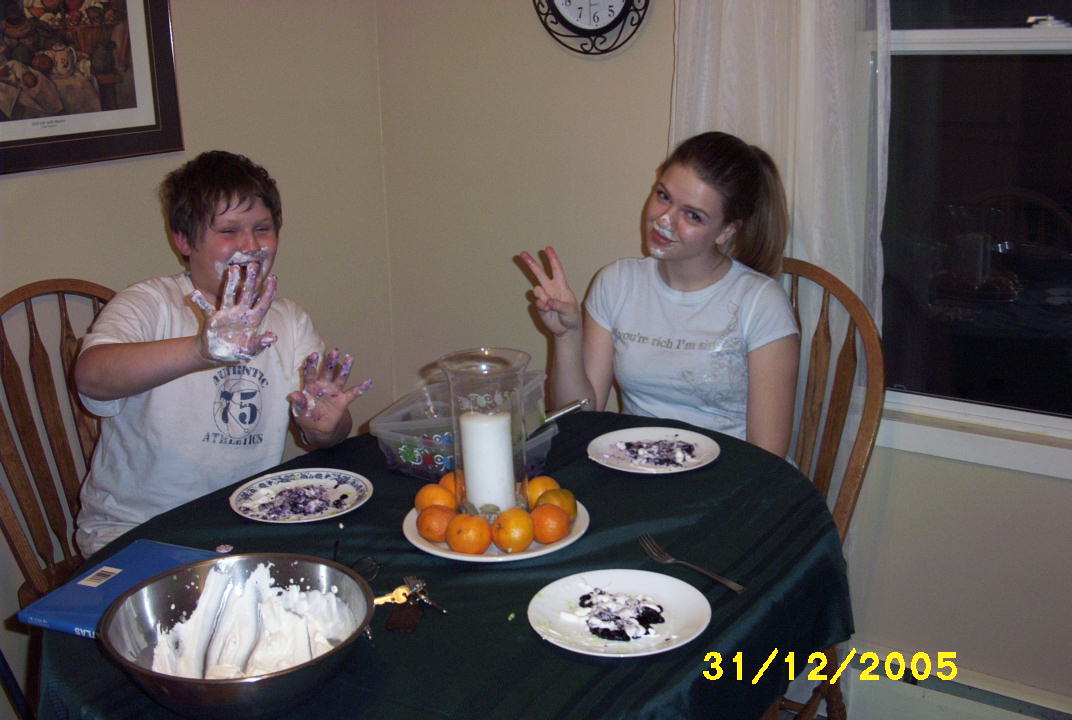 Round 2 of the jello eating contest